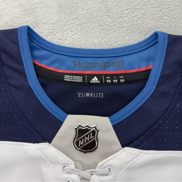 Winnipeg Jets NWT Men's Size 50 US Patrik Laine Adidas Authentic Jersey w/Flaw - Picture 13 of 16